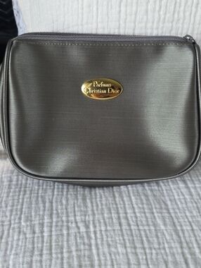 Dior Toiletry Pouch with Gold Logo
